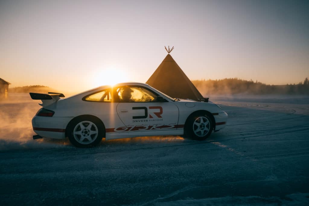 Isracing i Jokkmokk vid Polcirkeln